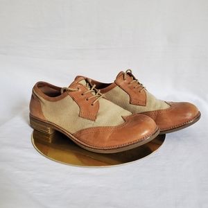 Gianni Bini Honey Tan Wing-Tip Oxfords